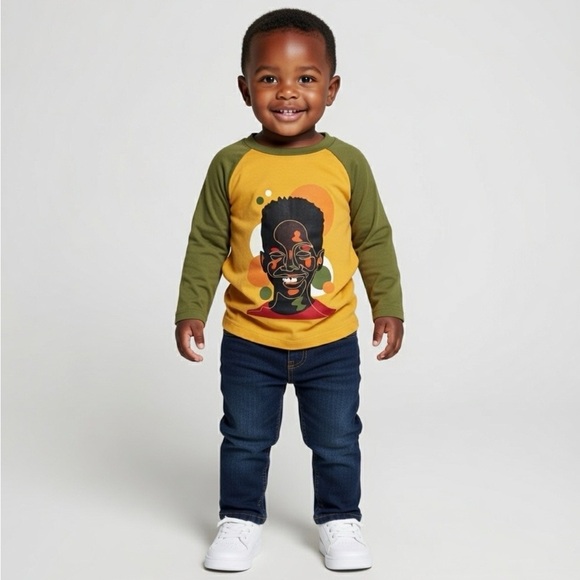Target Other - Black History Month Kids Graphic Long Sleeve Shirt 2T